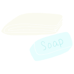 Soap and Washcloth Stencil