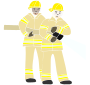 Firefighters Stencil