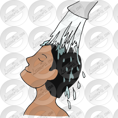 Rinse hair