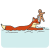The+fox+asked+him+to+climb+on+his+head_+and+when+he+did+he+flew+off+and+landed+on+the+other+side+of+the+river. Picture