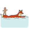 The+Gingerbread+Man+was+on+the+fox_s+tail_+but+he+was+getting+wet. Picture
