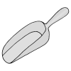 Scoop in the soil
