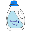 She put in the laundry soap.
