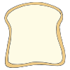 Take out 2 pieces of bread.