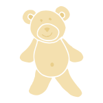 Teddy Bear Cookie Stencil