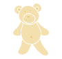 Teddy Bear Cookie Stencil