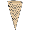 Put+frosting+on+open+end+of+the+cone Picture
