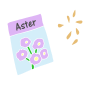 Aster Seeds Stencil