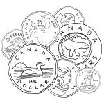 Canadian Coins Outline