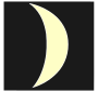 Waning Crescent Moon Stencil