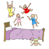 4+little+monkeys+jumping+on+the+bed. Picture