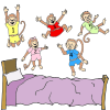5+Monkeys+Jumping+on+the+Bed Picture