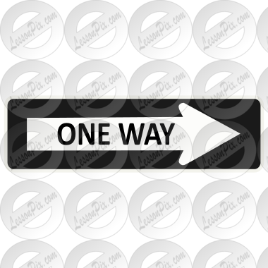 One Way Svg