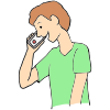 First, you might talk on the phone to your teachers. 
Then, you might watch videos.