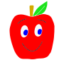 Happy Apple Stencil