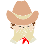 Shy Cowboy Stencil