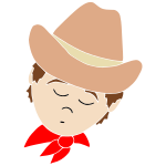 Sleepy Cowboy Stencil