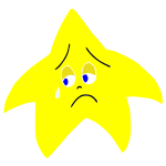Sad Star Stencil