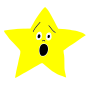 Surprised Star Stencil