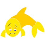 Sad Fish Stencil