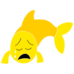 Sad Fish Stencil