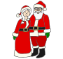 Santa and Mrs Claus