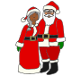 Santa and Mrs Claus
