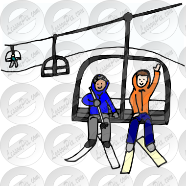 ski lift clip art