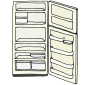 Open Refrigerator