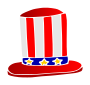 American Hat Stencil
