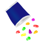 Fruit Snacks  Stencil