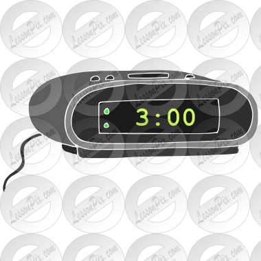 Alarm Clock  Stencil