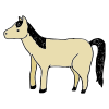 There's a pretty horse.