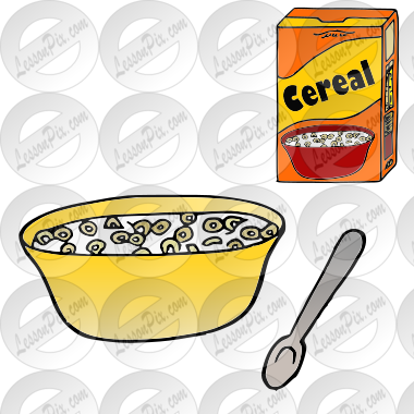 cereal Picture for Classroom / Therapy Use - Great cereal Clipart
