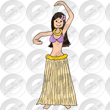 hula dancer clipart