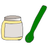 jar and spoon Picture