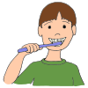 What+is+he+doing_+He+is+brushing+his+teeth. Picture