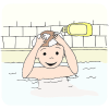 Wash your hair and body.