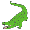 "Alligator Roll"

Lay on carpet, roll with arms overhead.