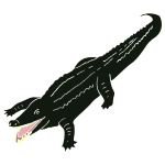 Crocodile Stencil