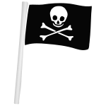 Pirate Flag Stencil