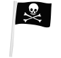 Pirate Flag Stencil