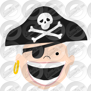 Pirate Old Lady Stencil