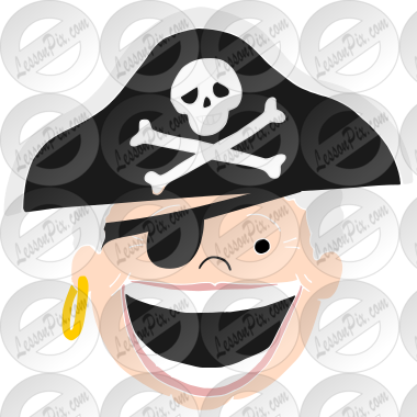 Pirate Old Lady  Stencil