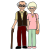 Once upon a time there was a little old woman and a little old man. They decided to make a gingerbread man.