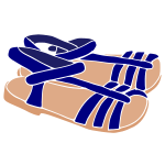 Sandals Stencil