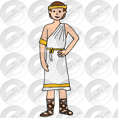 Toga Picture for Classroom / Therapy Use - Great Toga Clipart