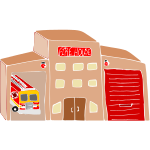 Fire Station Stencil