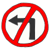 No turn on red.