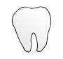 Tooth Stencil for Classroom / Therapy Use - Great Tooth Clipart